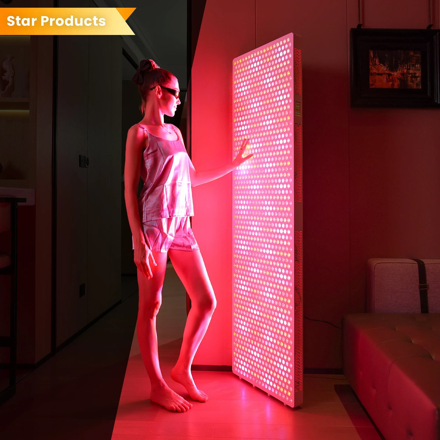 Lxy IDEATHERAPY Professional 1650W Full Body LED Red Light Therapy Panel Infrared PDT Stand Red Light Therapy Panel Device Home